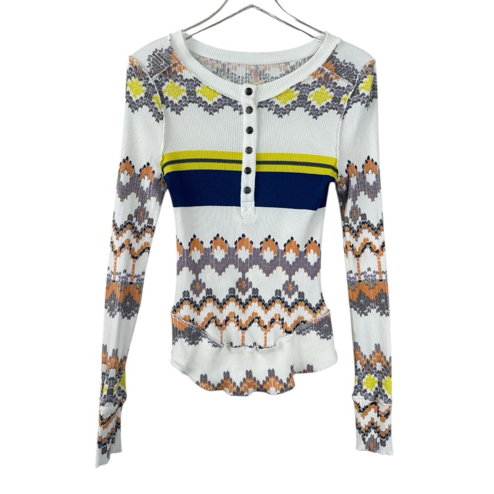 FP Movement Rally Ribbed Printed Layer Top Size Large